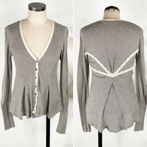 Anthropologie Sparrow Cardigan Sweater Large Gray